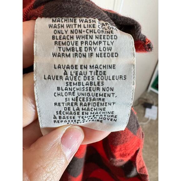 Denim & Supply Ralph Lauren Long Sleeve Button Front Plaid Boyfriend Fit Large - Picture 5 of 7